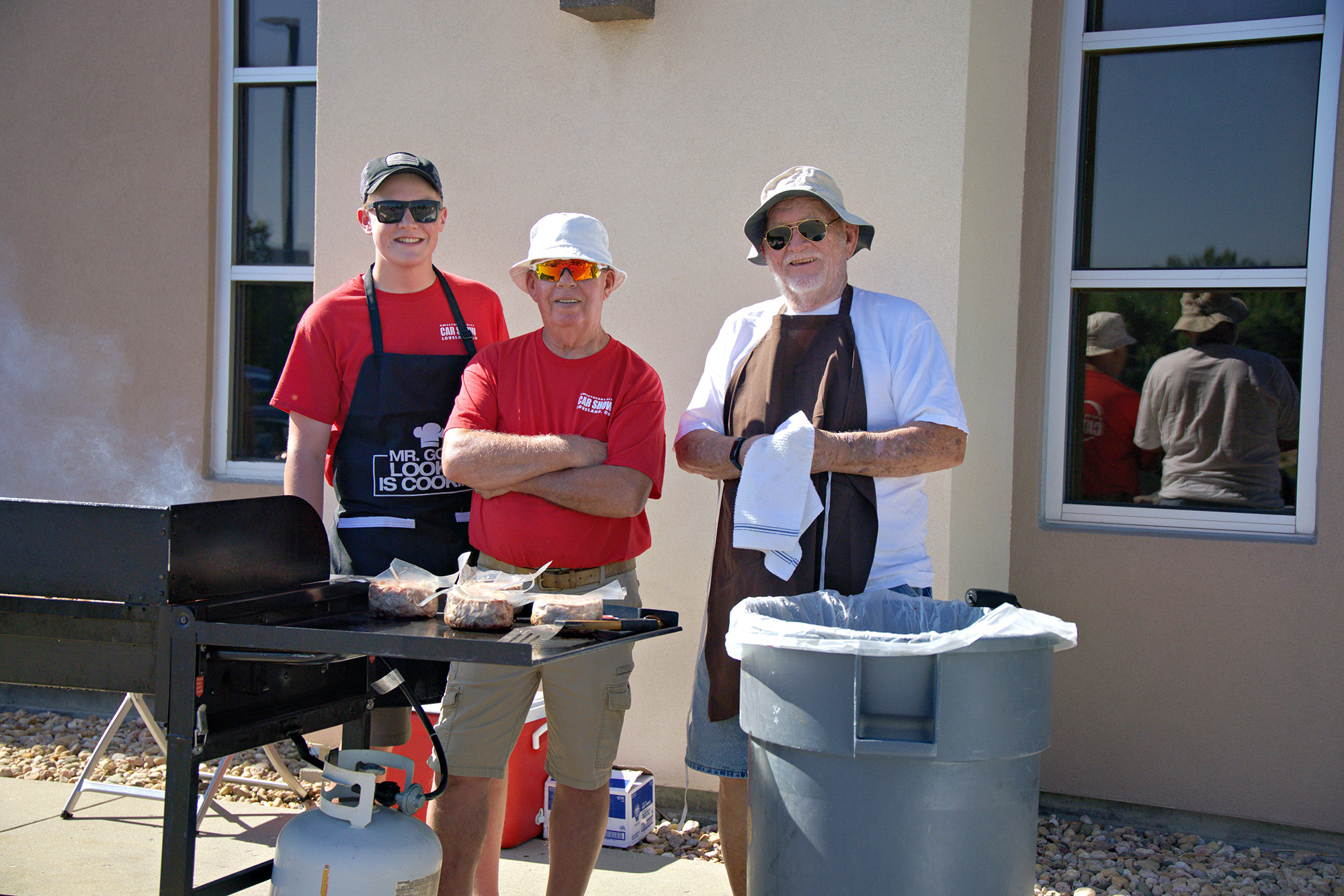 Hardworking volunteers