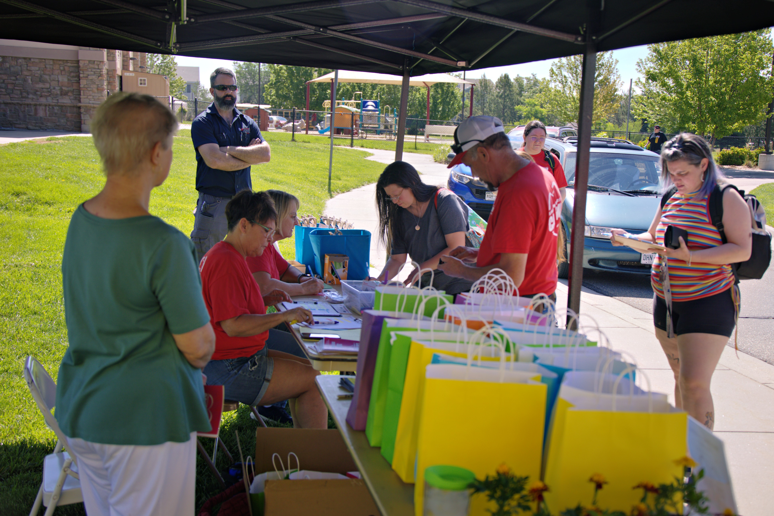 Client care center at the Sweetheart City Car Show