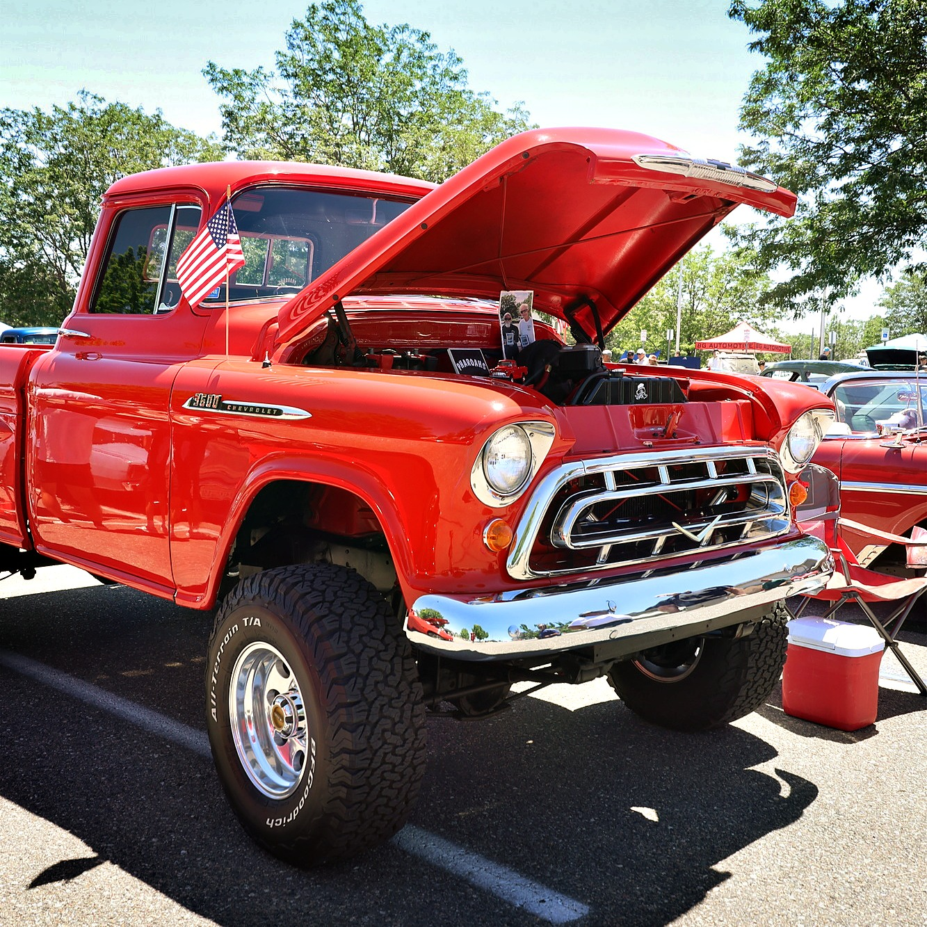 Bill Kelly's 1957 Chevy 3600, nicknamed "Ol' Red"