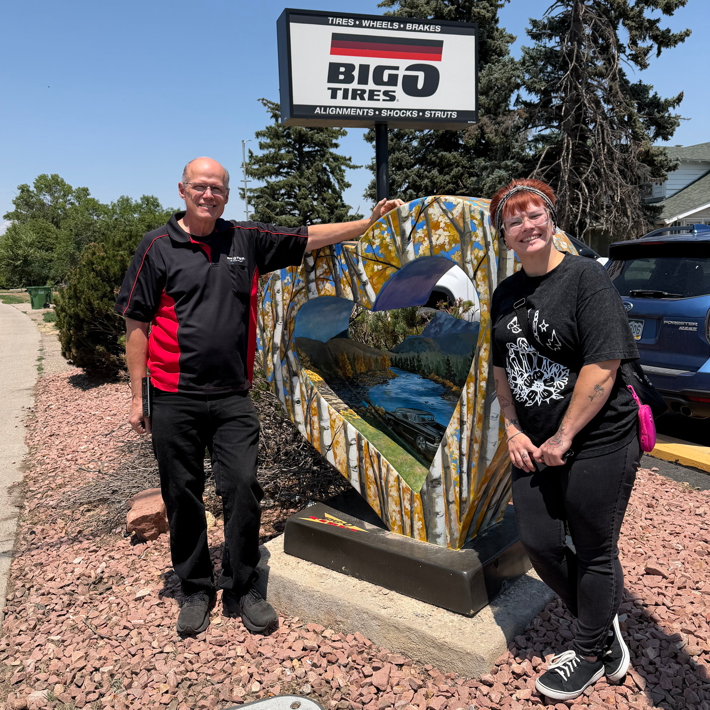 Big O Tires provided tires at a discounted price for the donation vehicle
