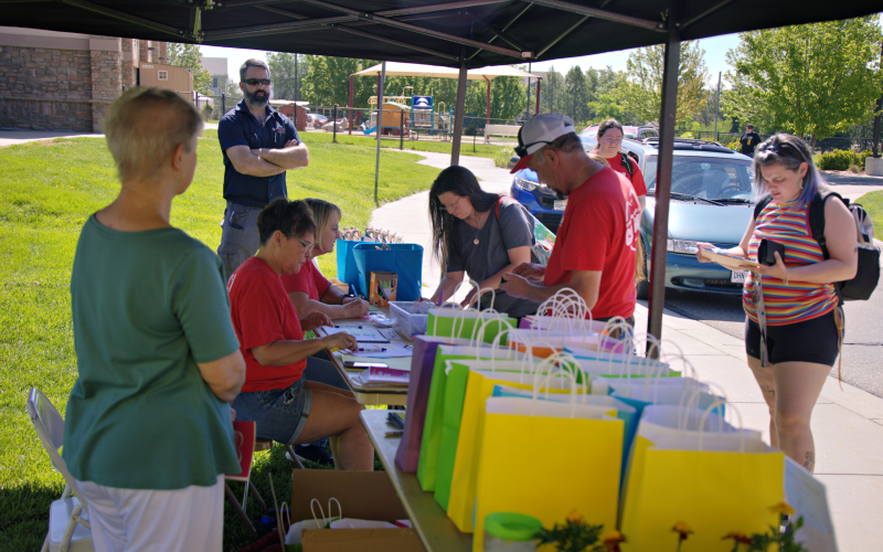 Client care center at the Sweetheart City Car Show