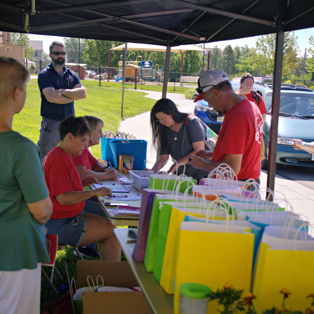 Client care center at the Sweetheart City Car Show